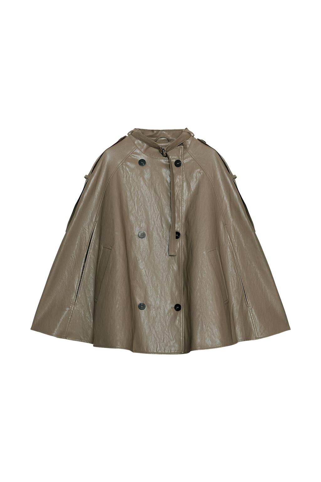 ZW COLLECTION FAUX LEATHER CAPE JACKET - image 3
