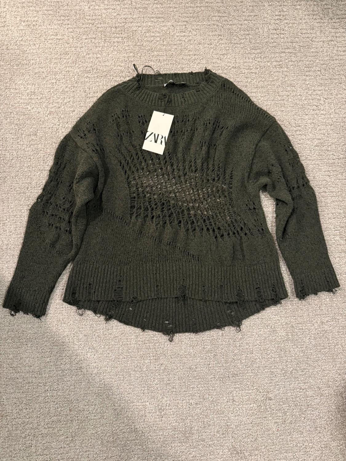 RIPPED OPEN KNIT SWEATER - Image 2