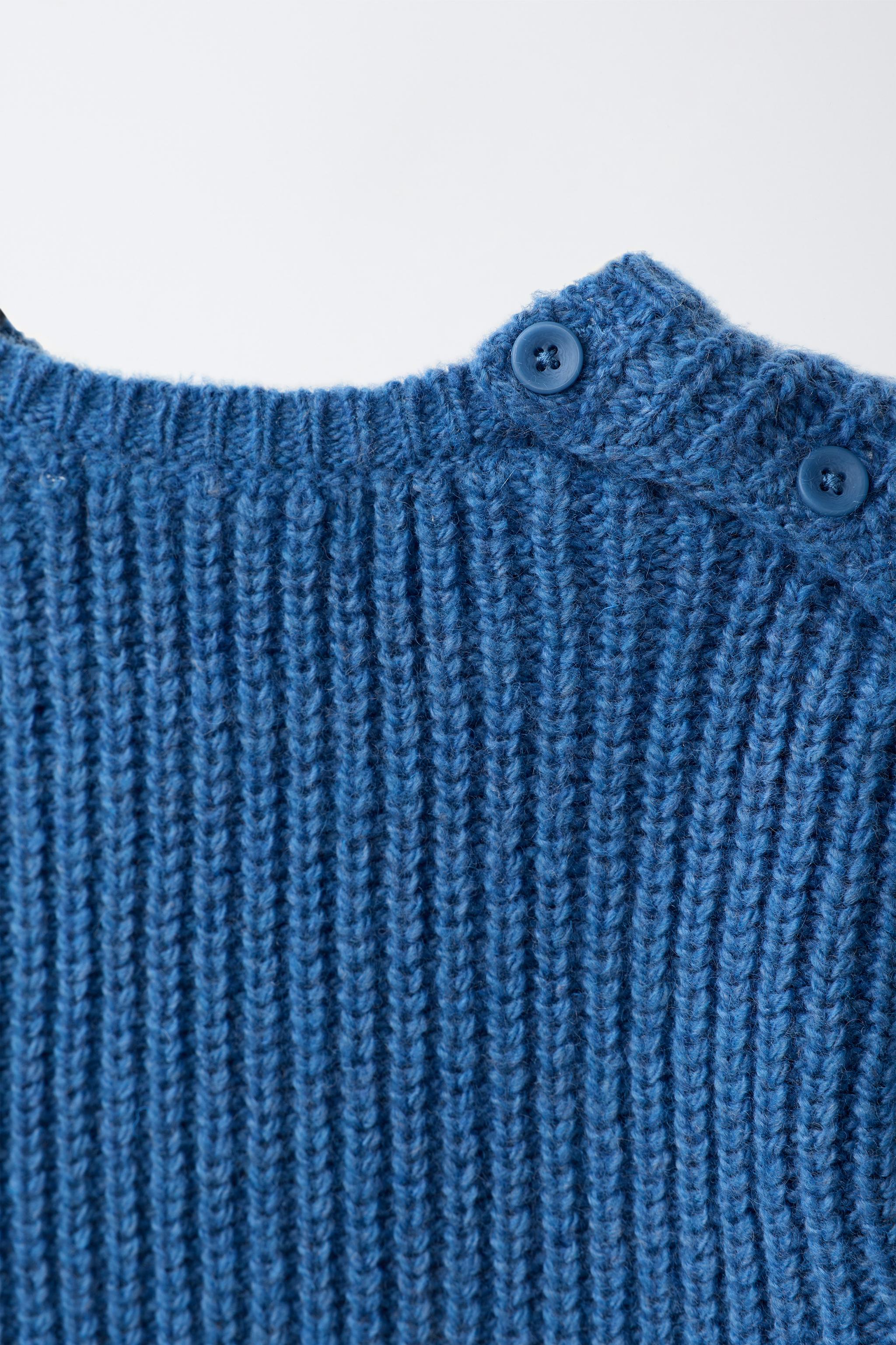 Детские свитеры Zara BEAR PATCH KNIT JUMPER — фото 4
