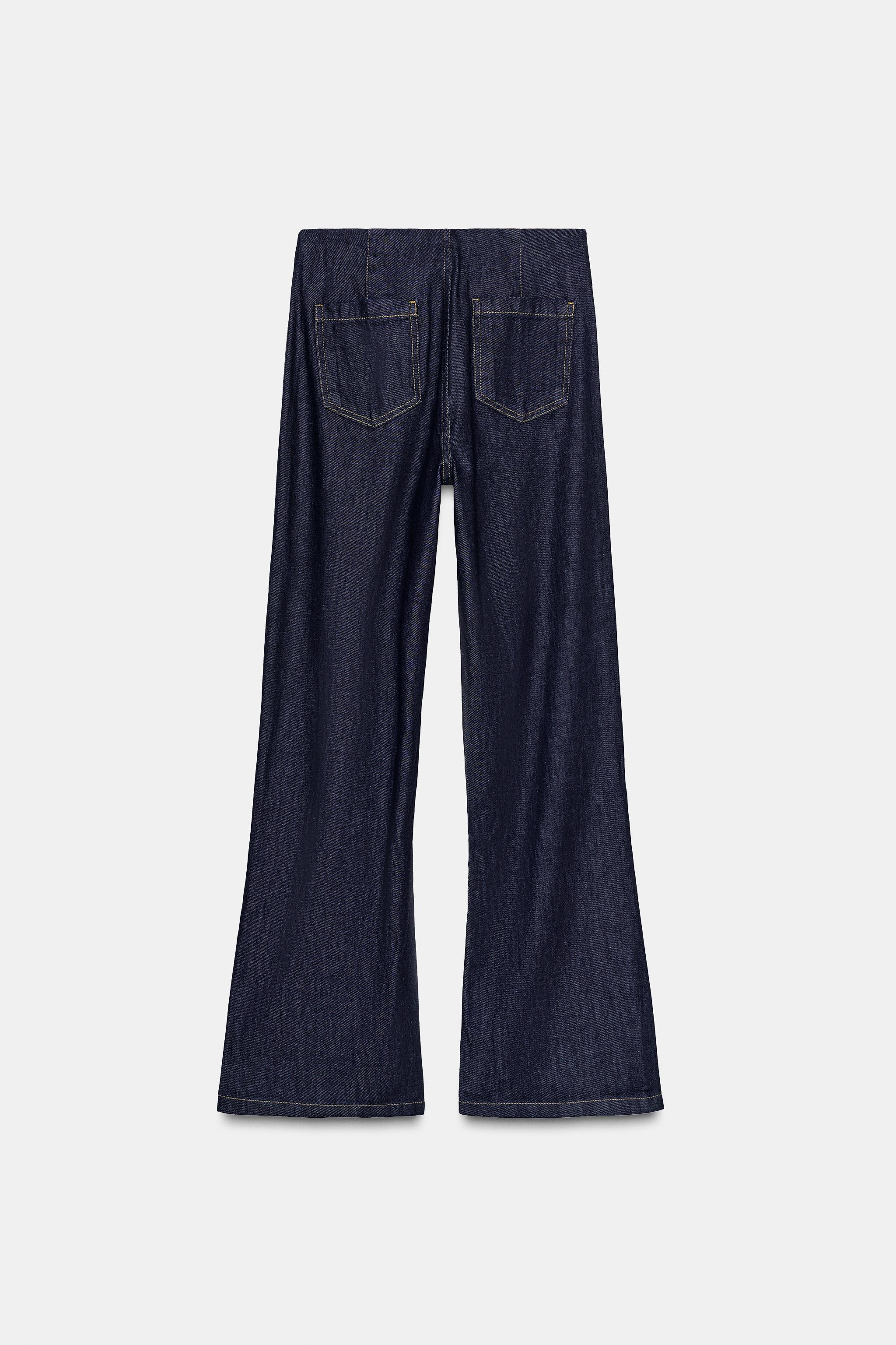 Z1975 HIGH WAIST WIDE LEG JEANS - Blue | ZARA United States