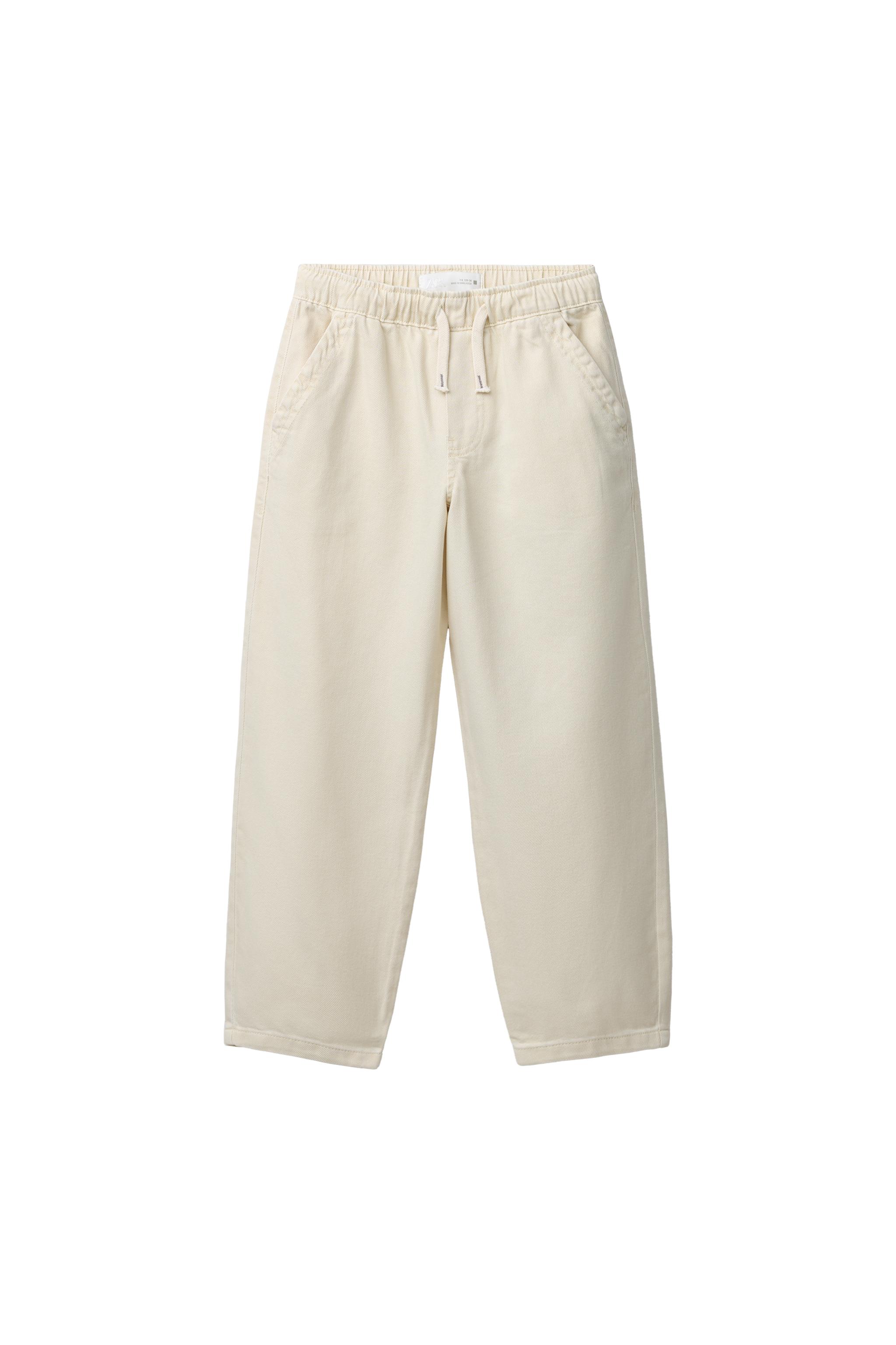 FLOWY TWILL STRAIGHT PANTS