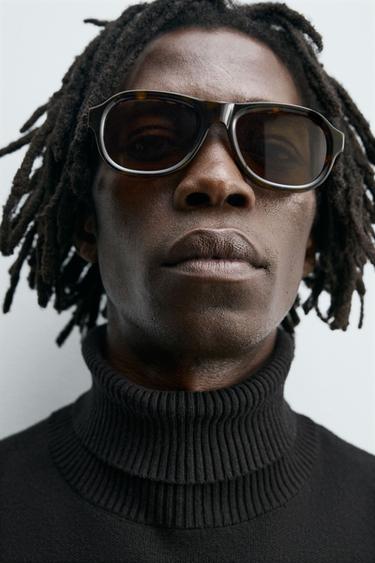 SQUARE SUNGLASSES - Tortoiseshell by Zara - Image 0