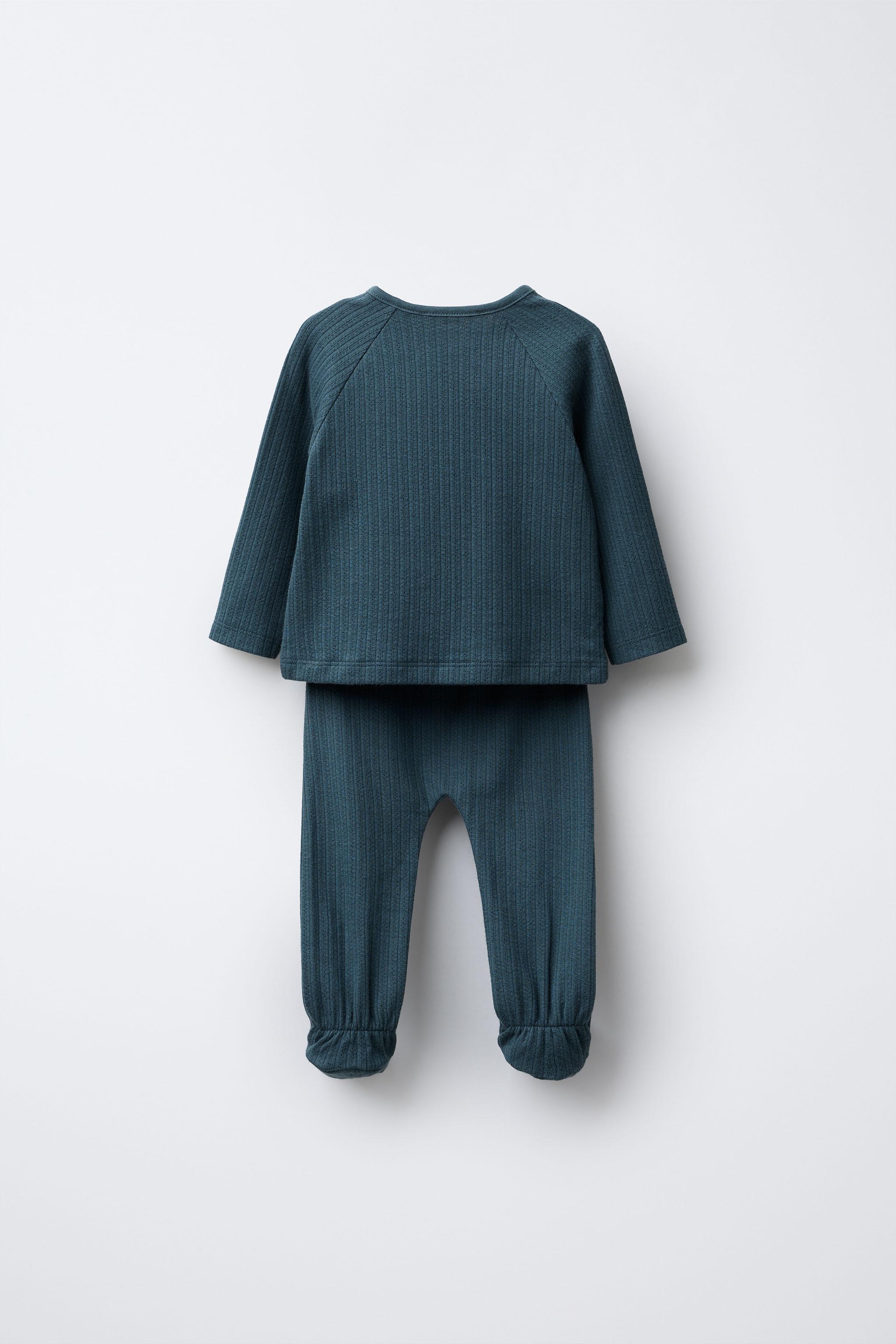 TEXTURED TOP AND LEGGINGS SET