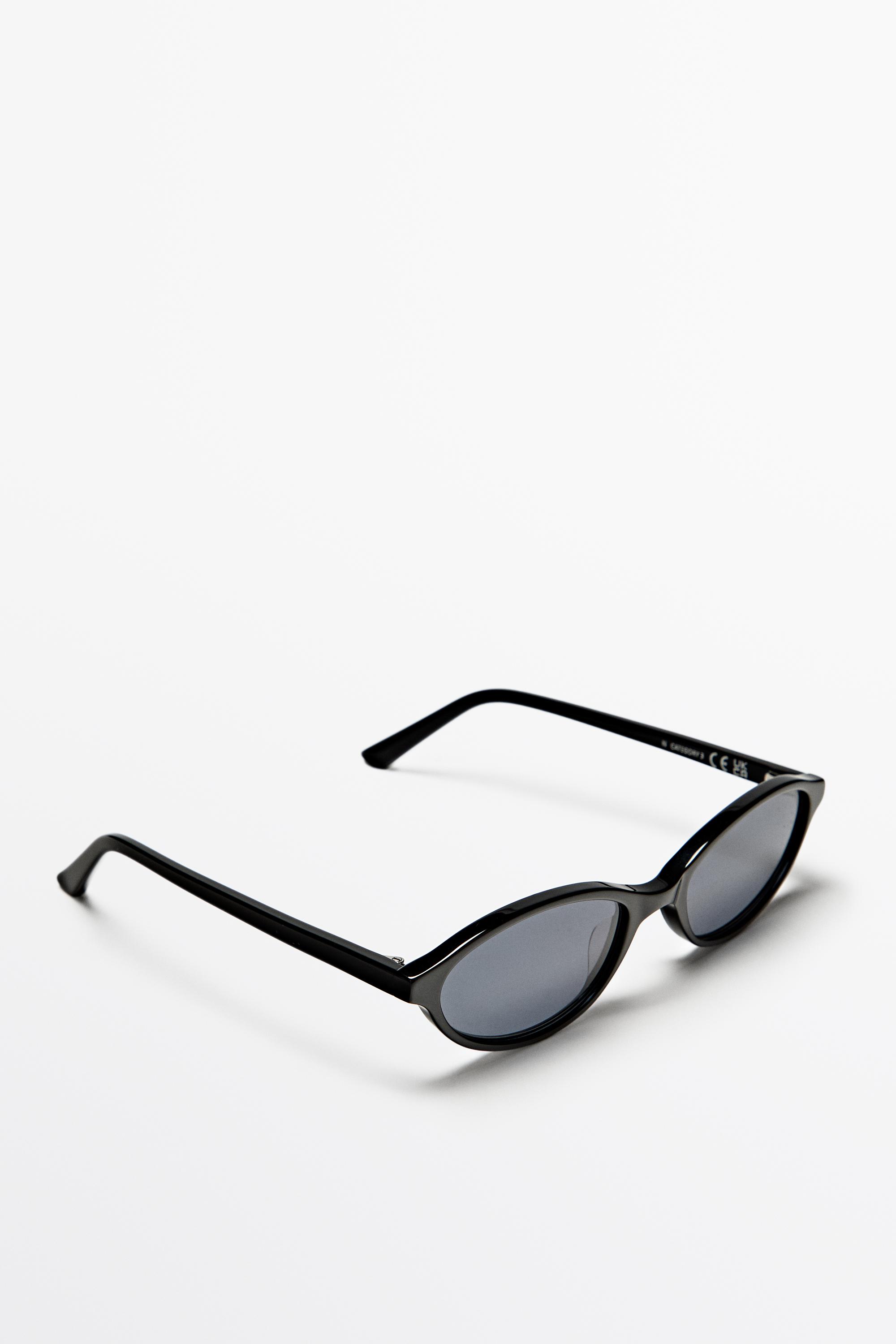 Elongated sunglasses