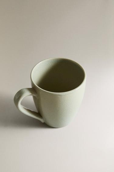 TASSE EN GRÈS ÉMAILLÉ - Vert d'eau de Zara - Image 1