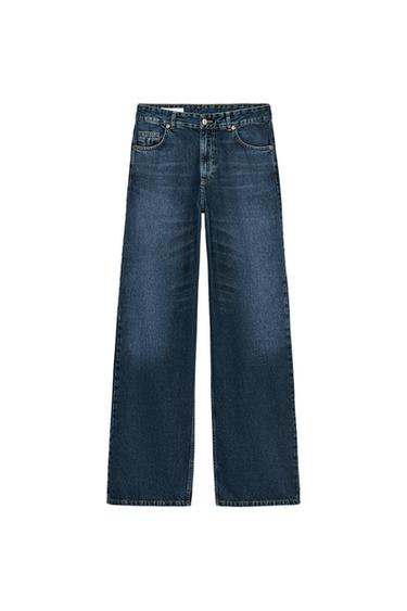JEANS TRF RECTOS TIRO MEDIO - Azul de Zara