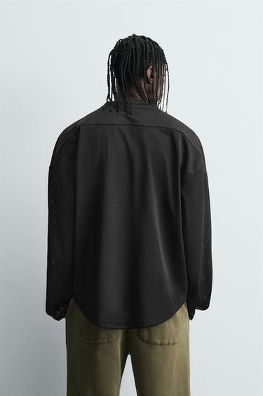 T-SHIRT STRUCTURÉ HOCKEY - Noir de Zara - Image 2