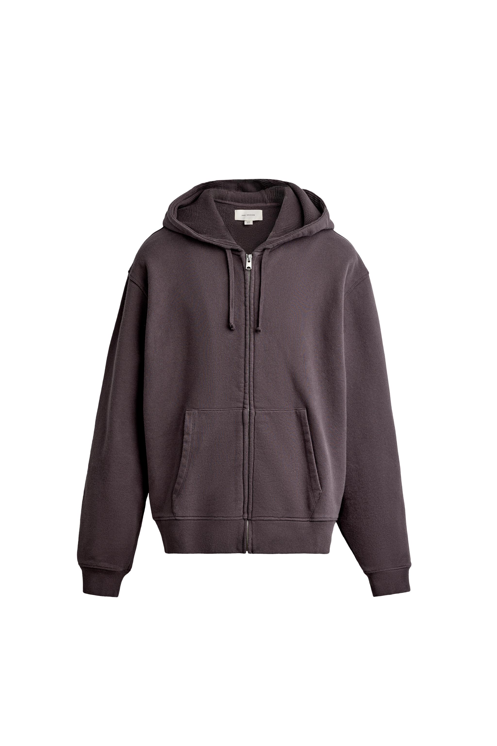 ZIP UP HOODIE サンウォン WASHED ZIP HOODIE - Light indigo | ZARA Turkey