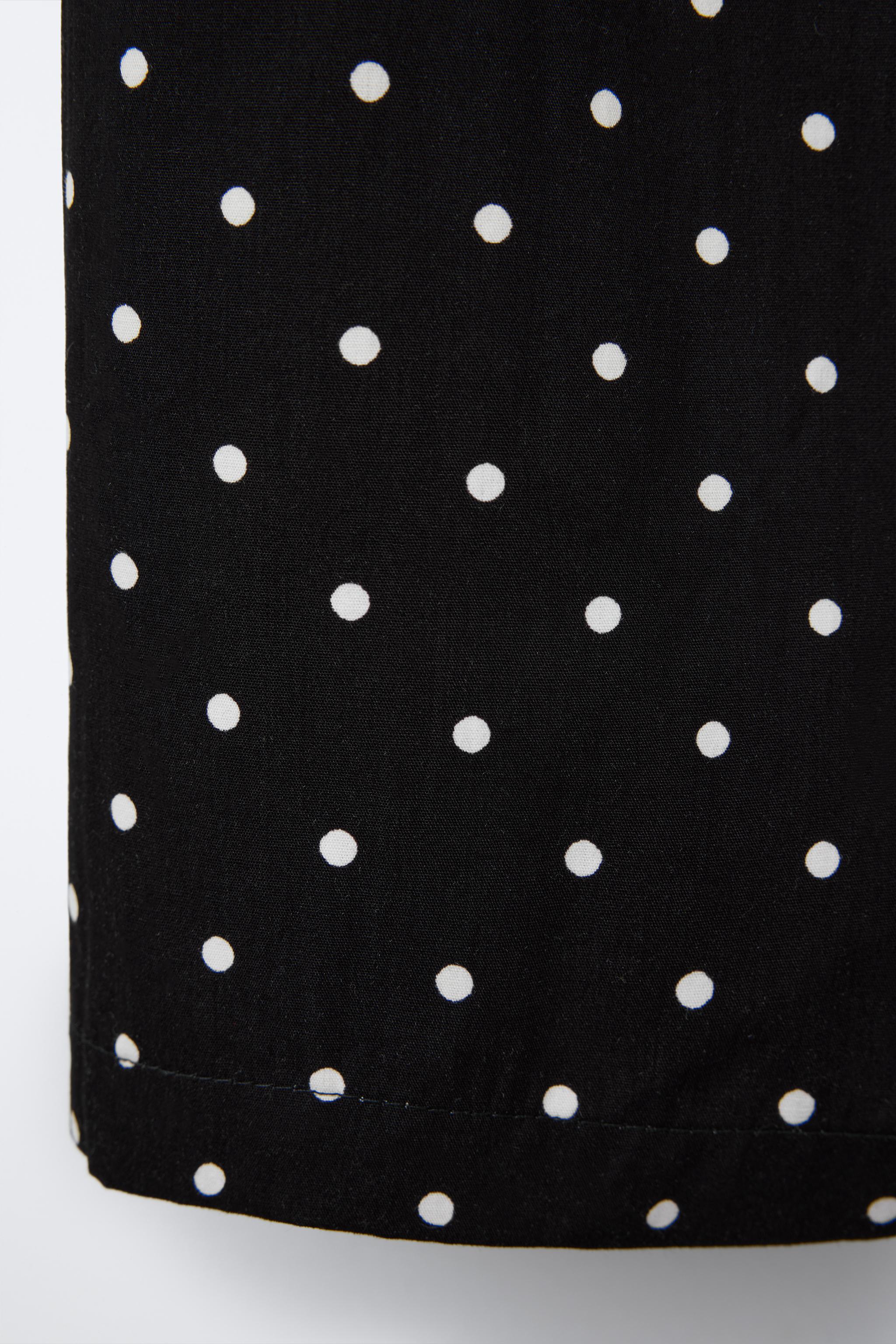 PANTALON JUPE-CULOTTE À POIS