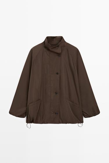 Zara Voluminous puffer jacket - Brown / Taupe - Image 0