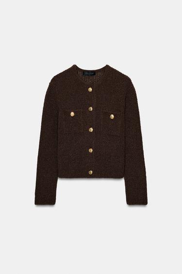 Zara CARDIGAN - Mocha