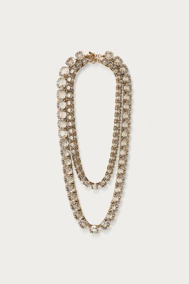 PACK OF 3 NECKLACES WITH FLORAL JEWELS MARISA BERENSON X ZARA - Golden by Zara - Image 2