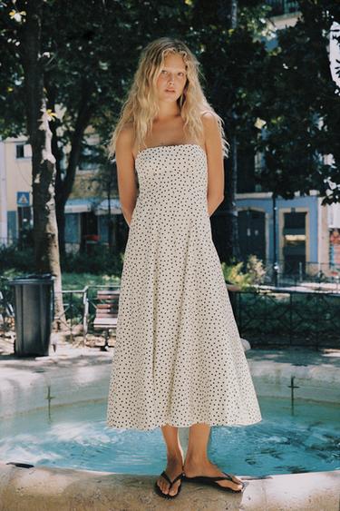 black and white red dress Carolina Herrera Open Back Abstract Print Midi dazzling prom dress Dress New Orleans Saints Size:1/S Recycled Polyester98% Washing method