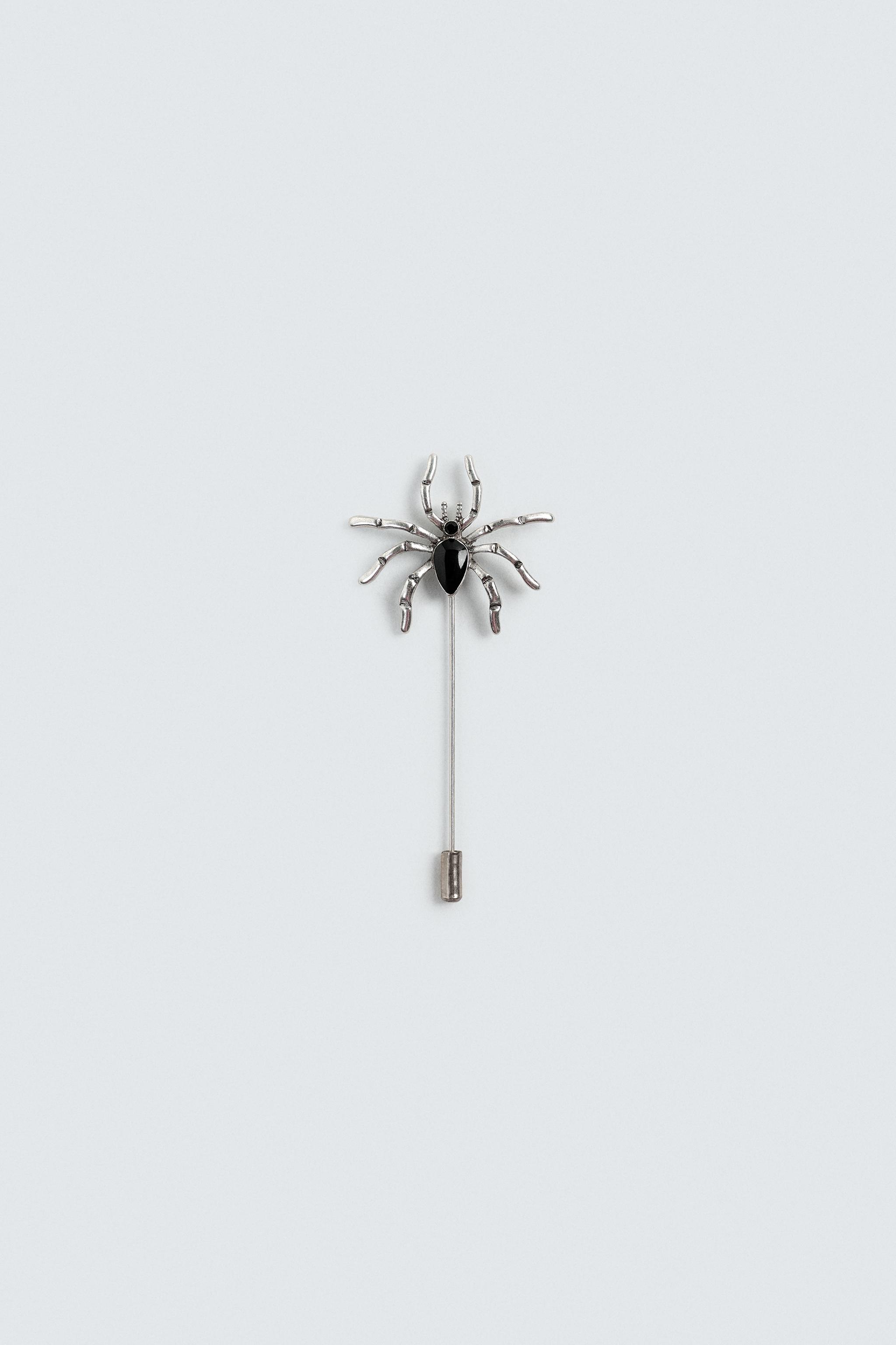 SPIDER METAL PIN - Silver | ZARA United States