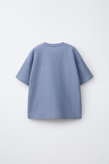 PYJAMA GAUFRÉ ÉTIQUETTE 1 1/2-6 ANS - Bleu de Zara - Image 2
