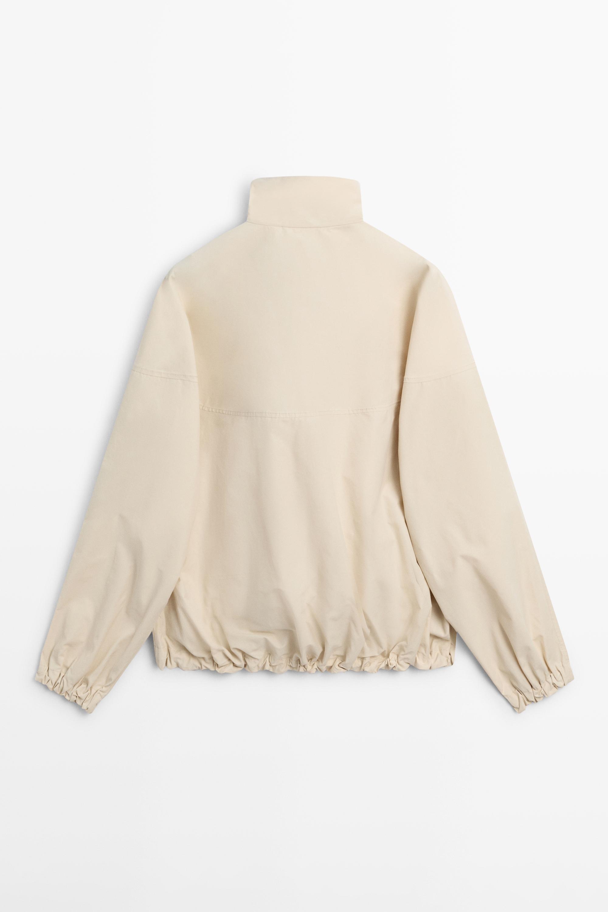 Veste bomber matelassée col montant