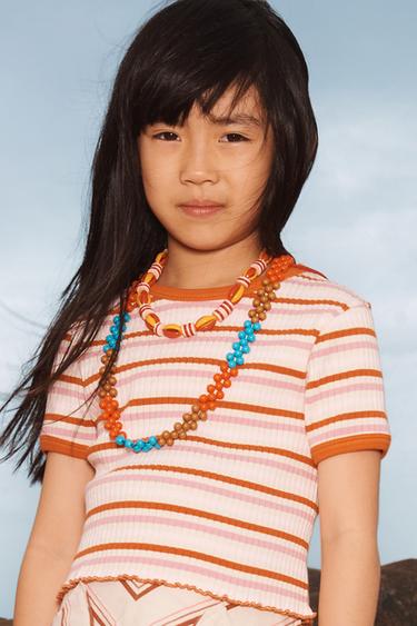 LIMITED EDITION STRIPED CROPPED T-SHIRT - Multicoloured by Zara - Image 1