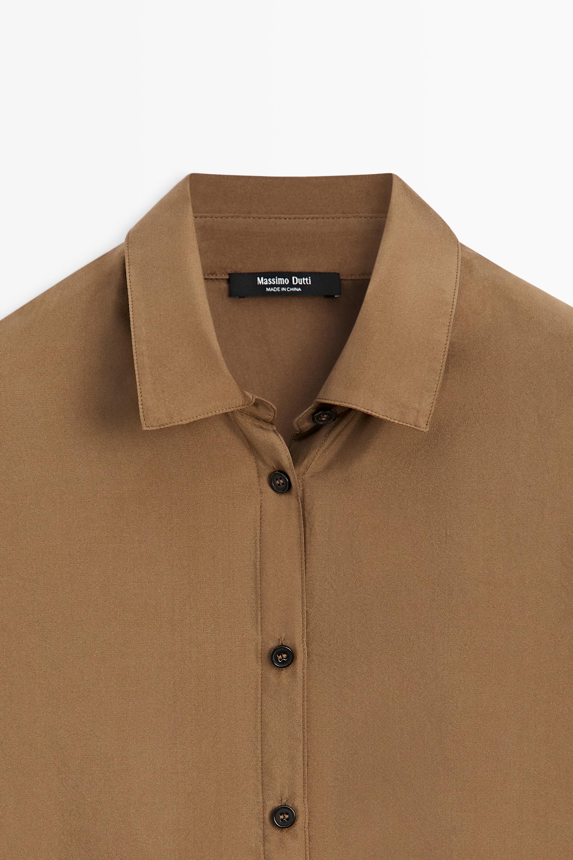 Flowing 100% silk shirt