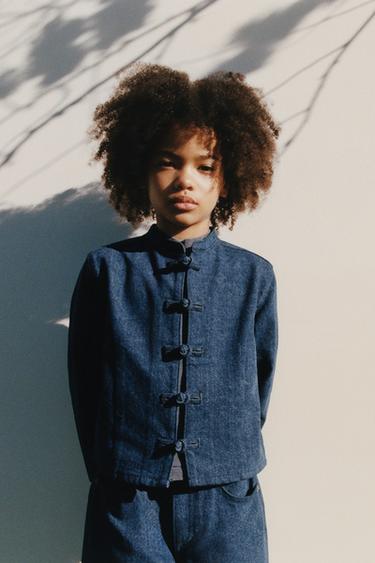 CHAQUETA EFECTO DENIM - Azul de Zara