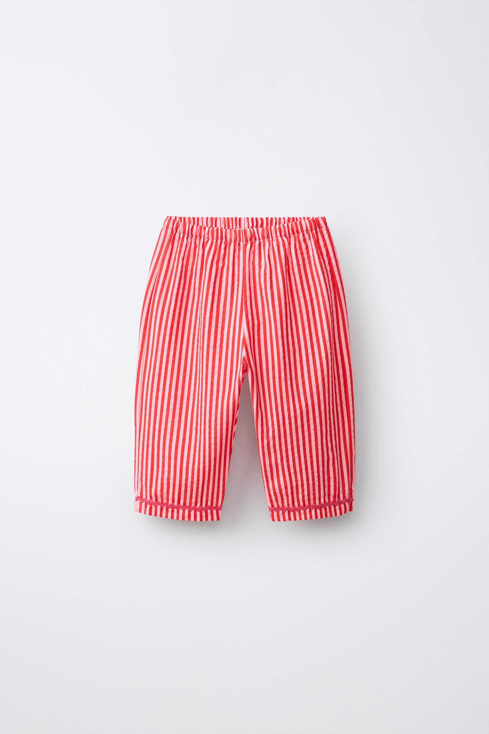 WAVY STRIPED BAGGY PANTS