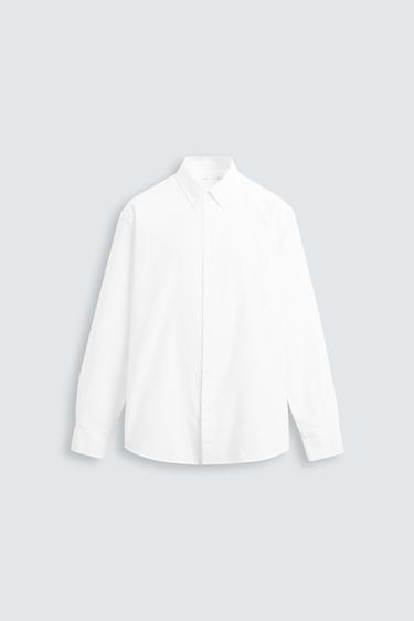 TEXTURED OXFORD SHIRT - White by Zara