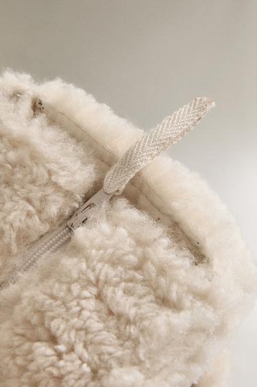 FAUX SHEARLING MATERNITY PUSHCHAIR BAG - Ecru by Zara - Image 2