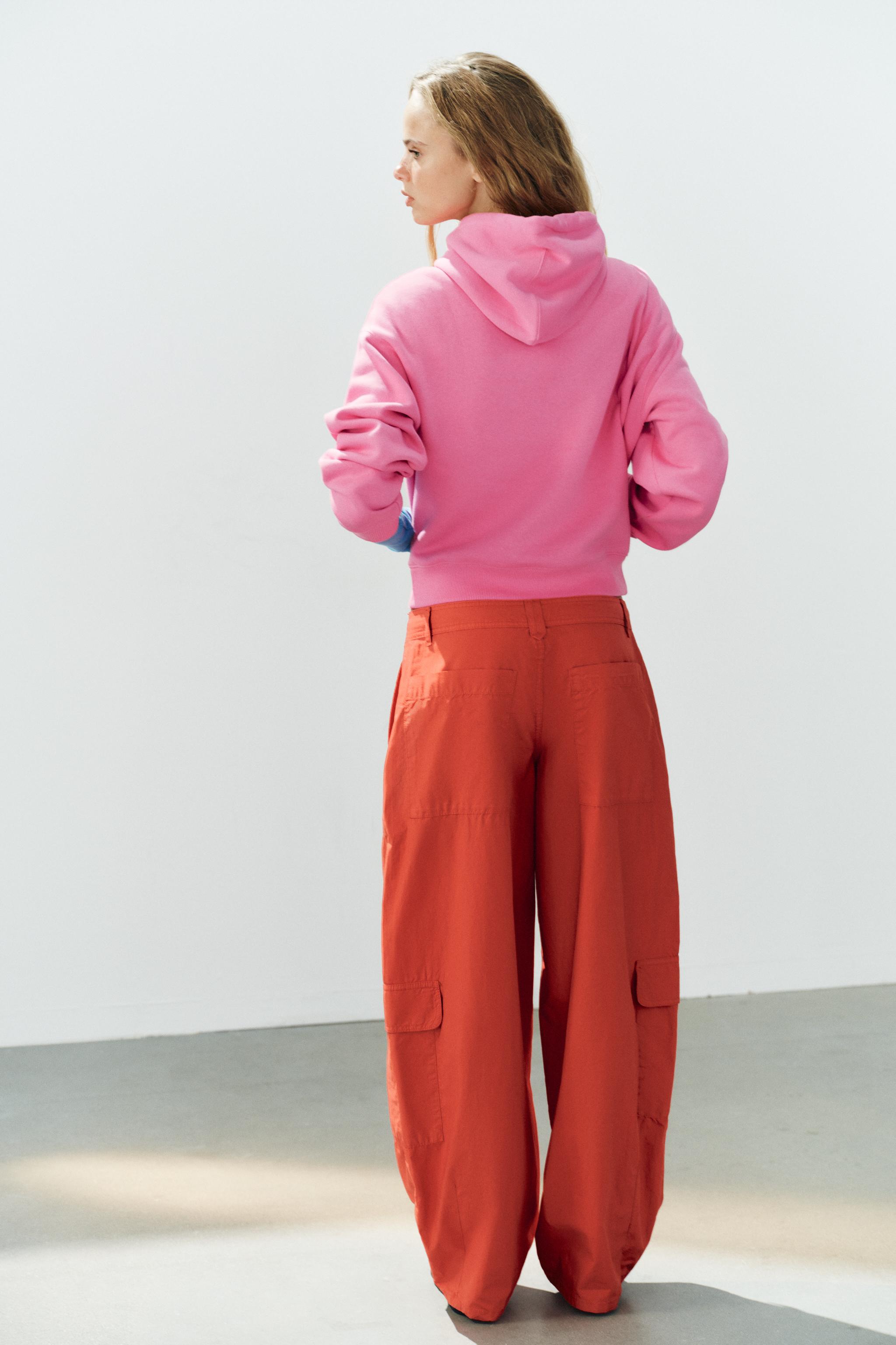 Zara OVERSIZE KARGO PANTOLON görsel 5