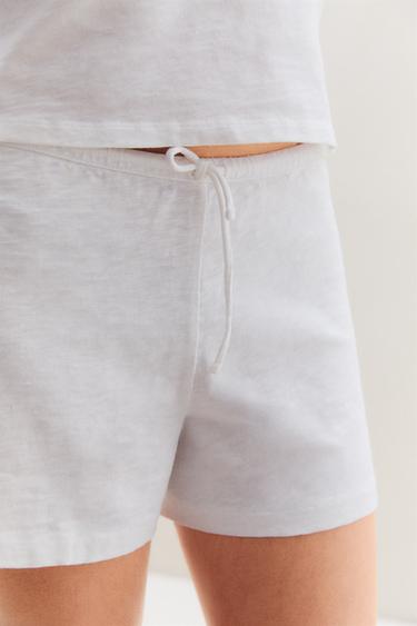 SHORT COTON - Blanc de Zara - Image 4