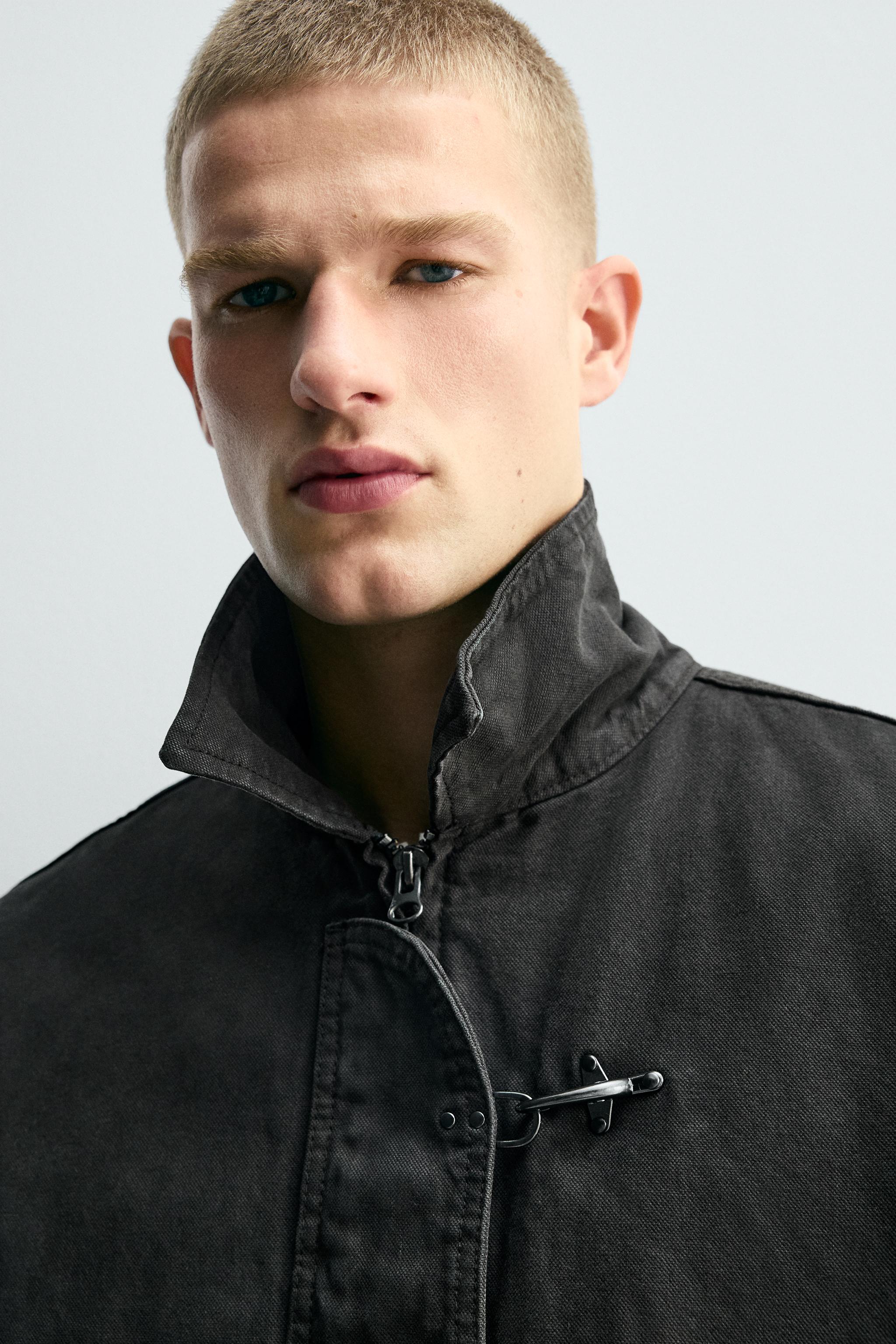 Zara FIREMAN CLASP CROPPED FIT JACKET - thumbnail 5 of 8