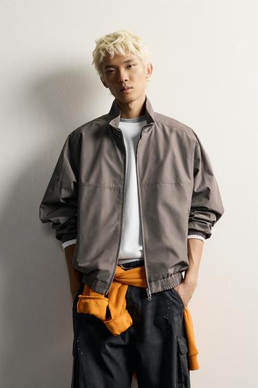 LIGHTWEIGHT WATER-REPELLENT TECHNICAL JACKET — Brown 1