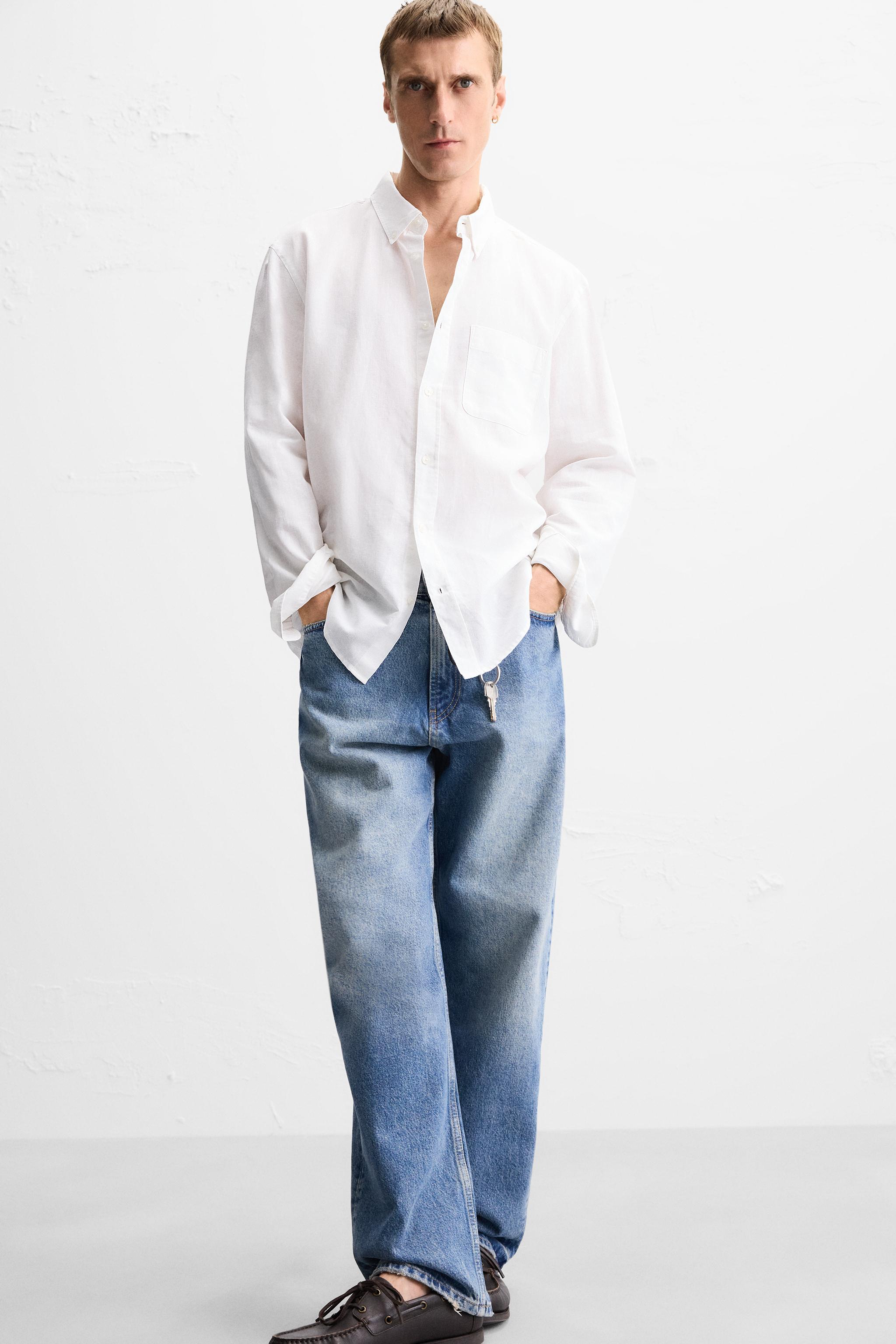 【COSYHARU】Mono Linen Denim Shirt COSYHARU Items | 60% - Asian Fashion Online Store