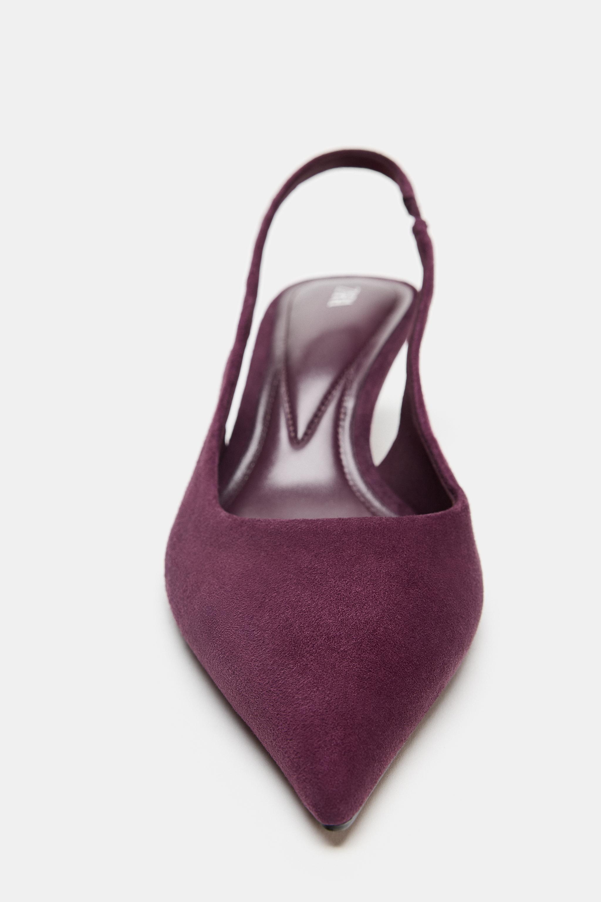 SUEDE SLINGBACK SHOES