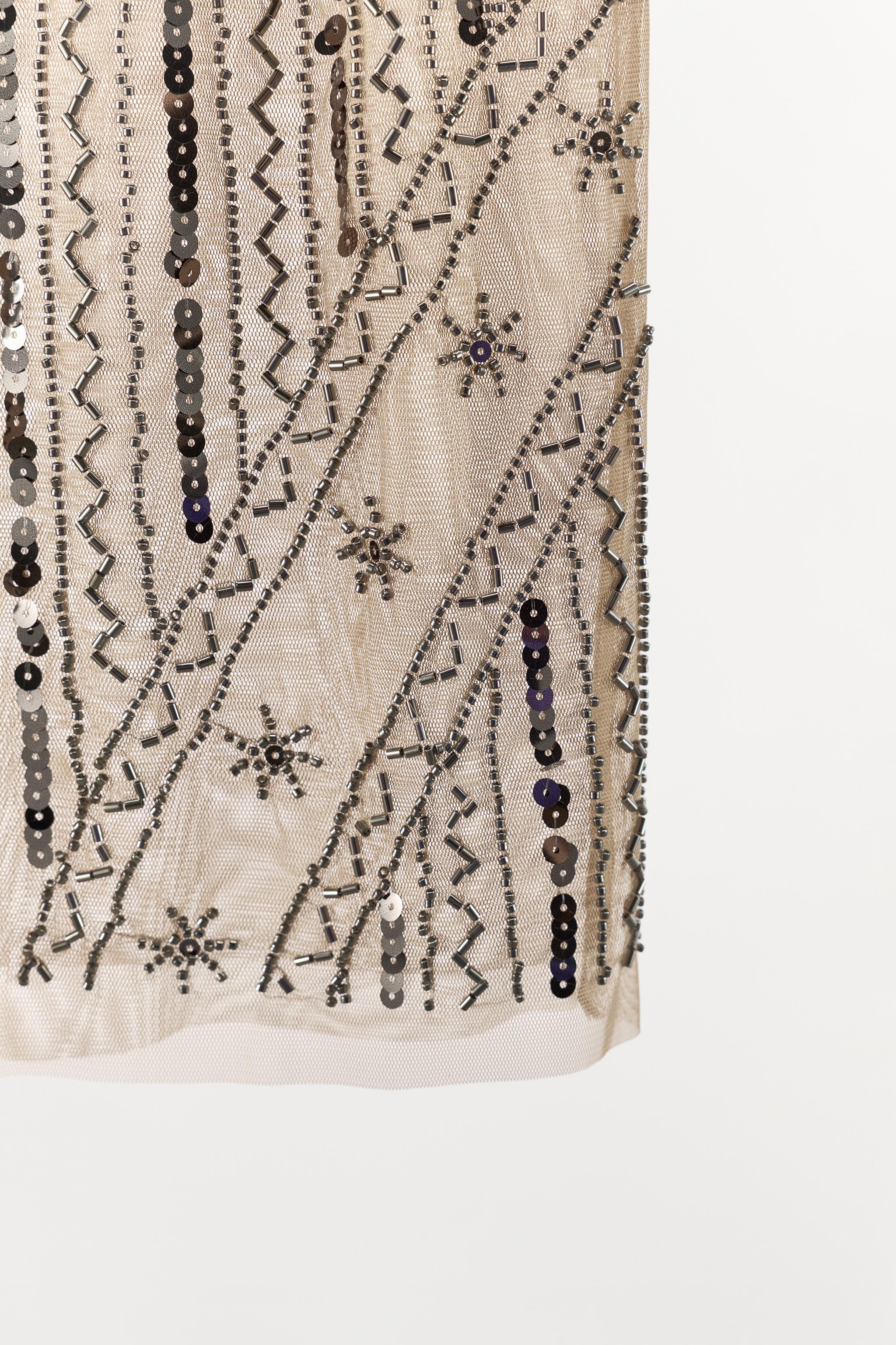 EMBROIDERED CAMISOLE - Golden | ZARA Canada