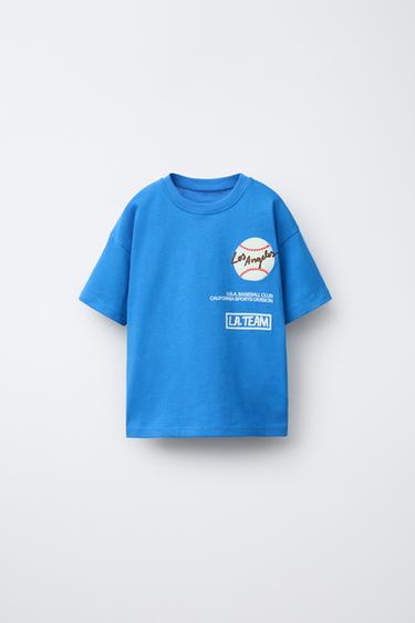 BASEBALL PRINTED T-SHIRT - Blue by Zara