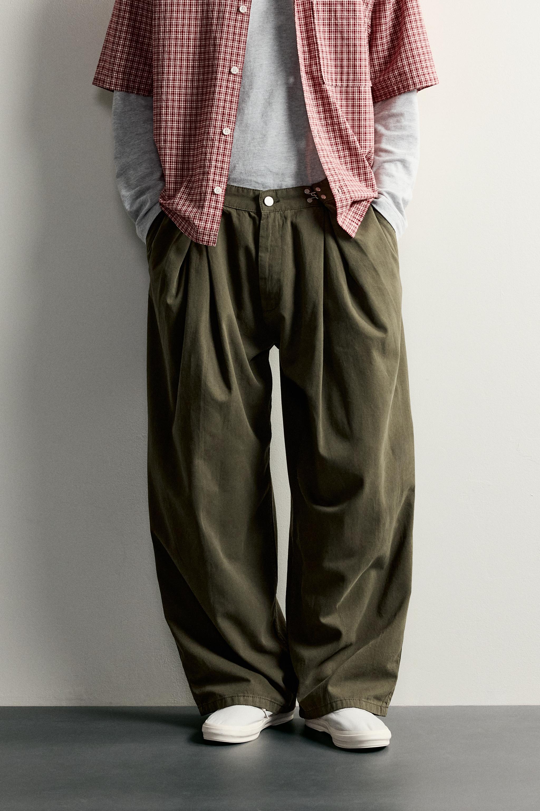 Zara PİLİLİ METAL KOPÇALI PANTOLON görsel 3