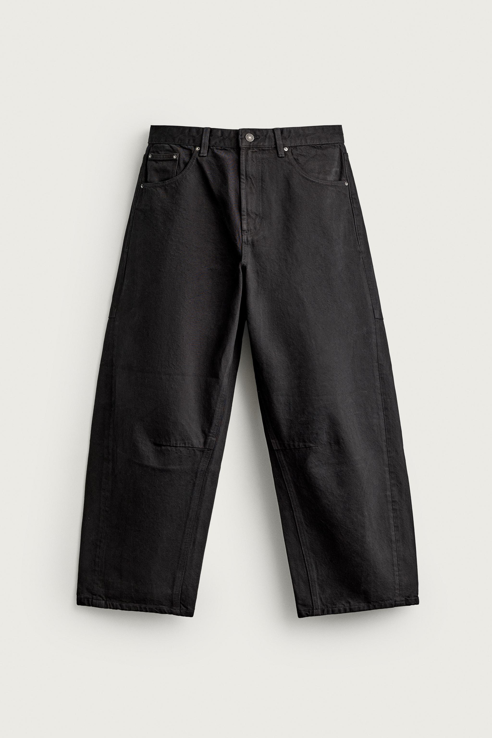 DRAWSTRING BARREL FIT PANTS