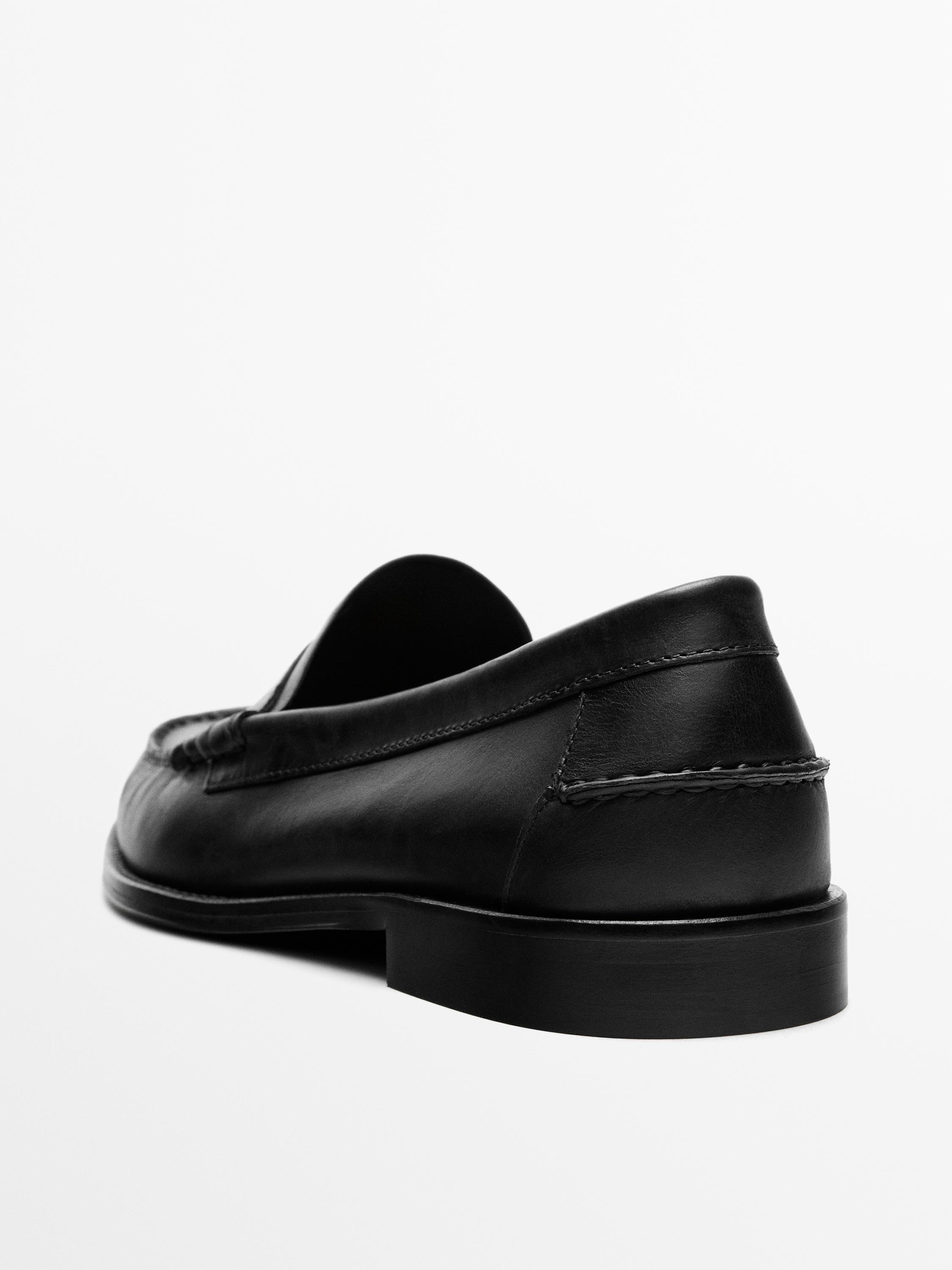 Mocassin cuir gras souple