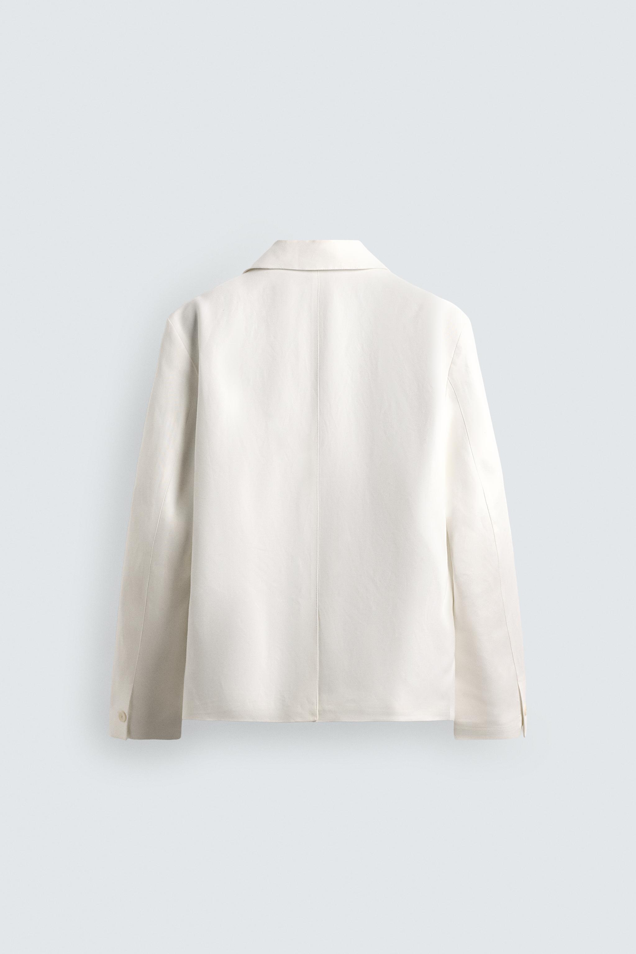 RELAXED FIT VISCOSE - LINEN SUIT BLAZER