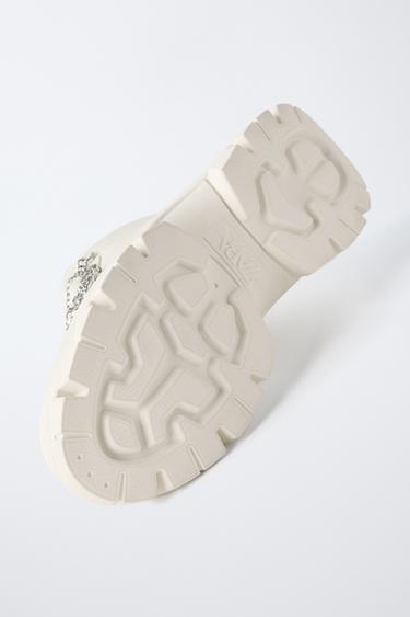 HIGH-TOP SNEAKERS WITH CHUNKY SOLE AND CHARMS - Beige by Zara - Image 6