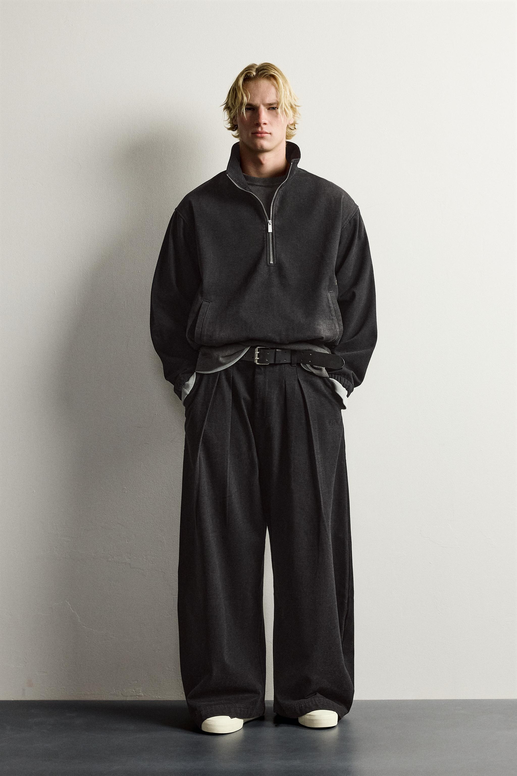 BRUSHED DENIM ANORAK - Black | ZARA United States