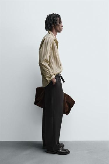 STRIPED FLOWING SHIRT - Butter by Zara - Image 3