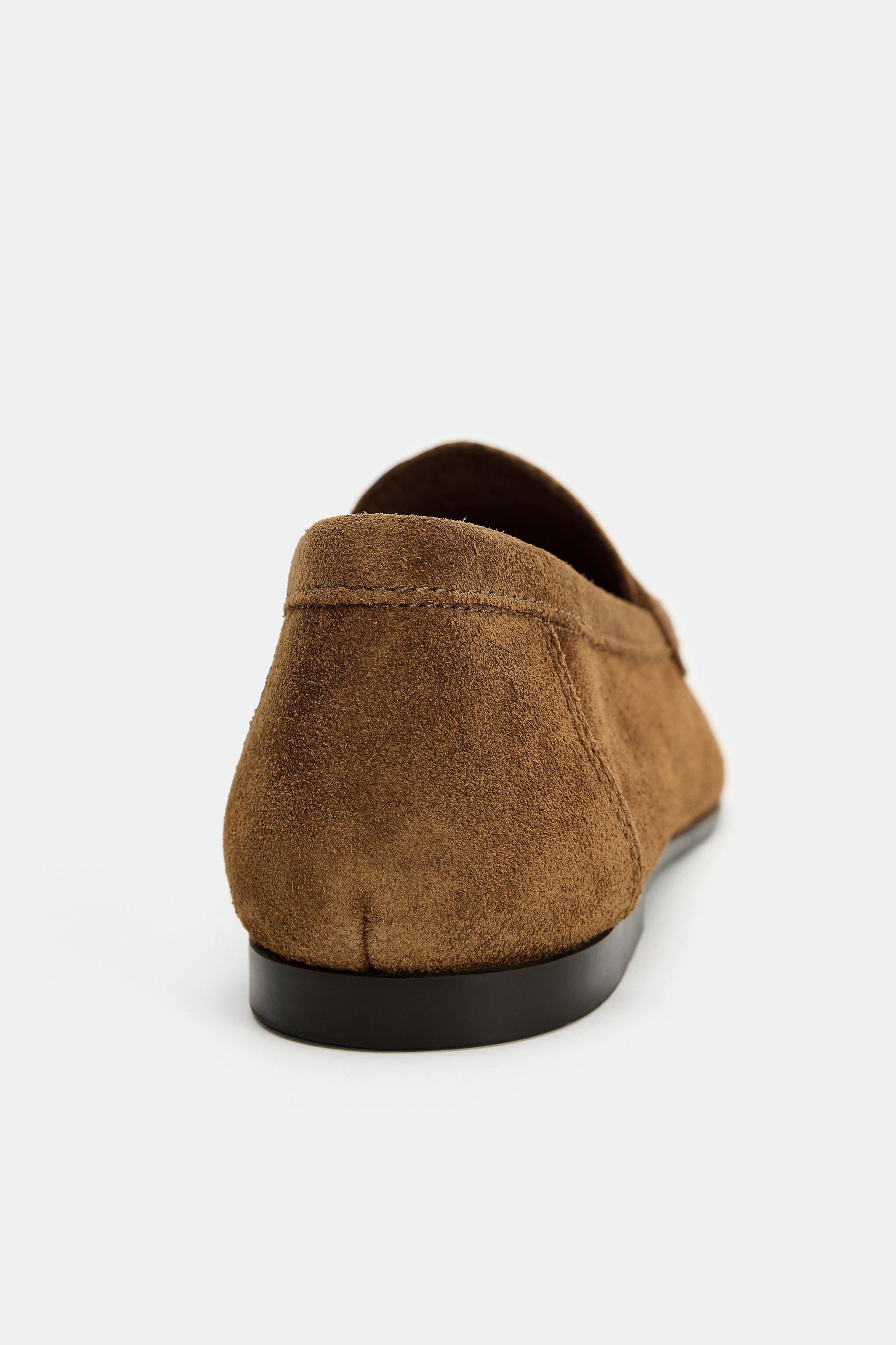 FLAT SUEDE LOAFERS