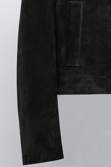 100% LEATHER JACKET - Black by Zara - Image 5