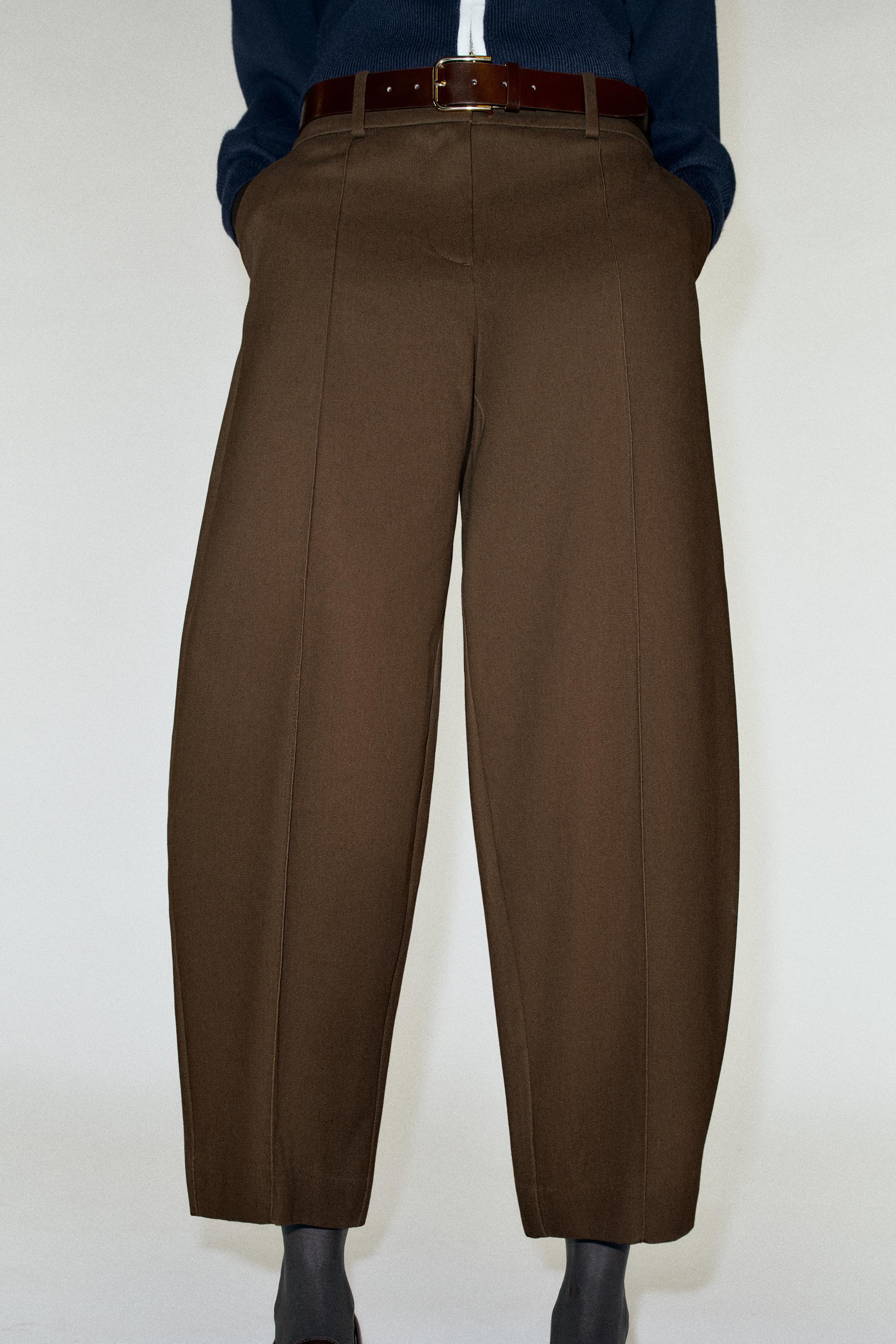 BELTED BALLOON PANTS