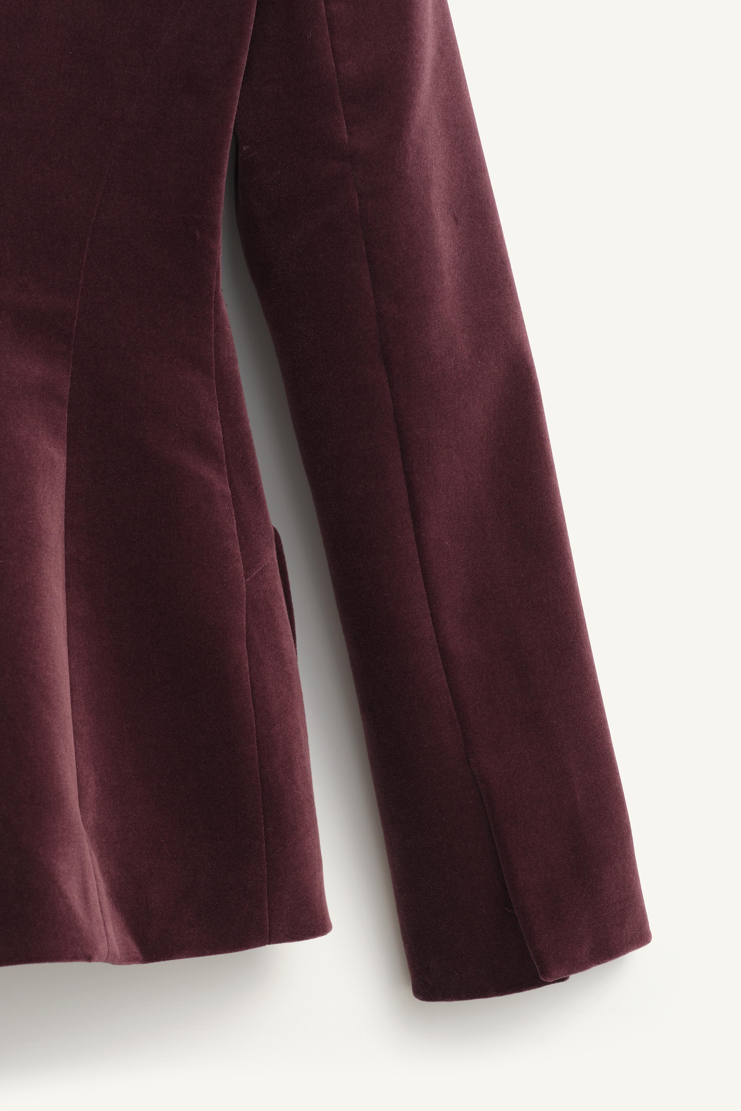 LIMITED EDITION VELVET BLAZER WITH JEWEL BUTTON