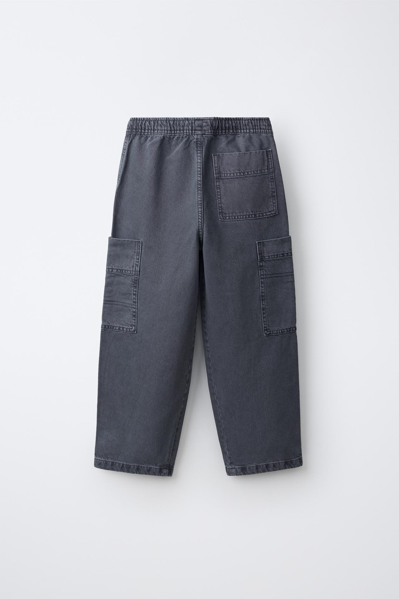 FLUID CARGO PANTS — Blue
