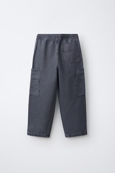 FLUID CARGO PANTS — Blue 2