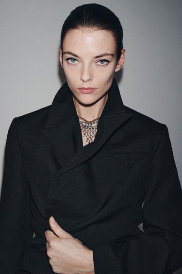 100% WOOL BLAZER ZW COLLECTION LIMITED EDITION - Black by Zara