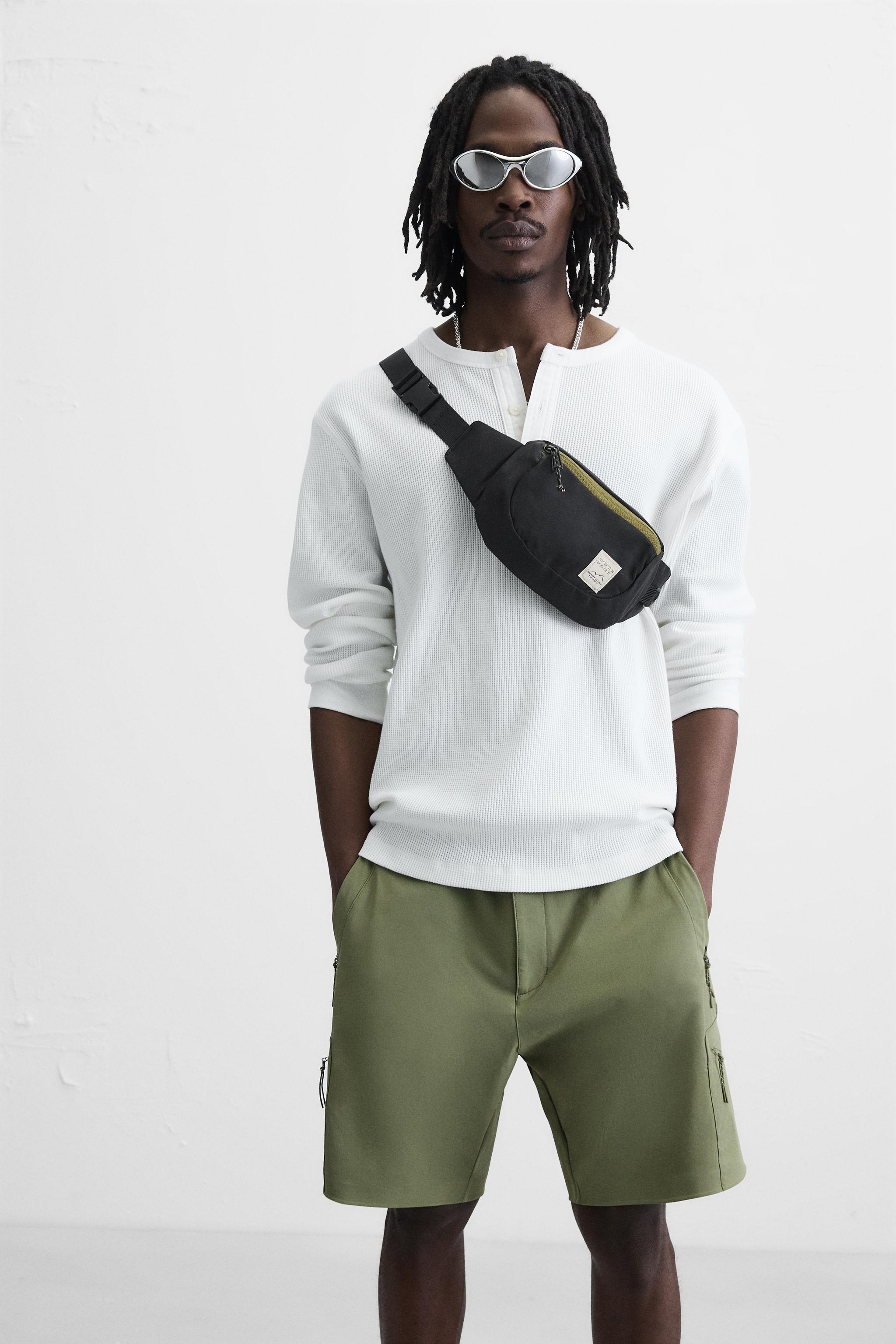 コントラスト テクニカルベルトバッグ - ブラック | ZARA Japan