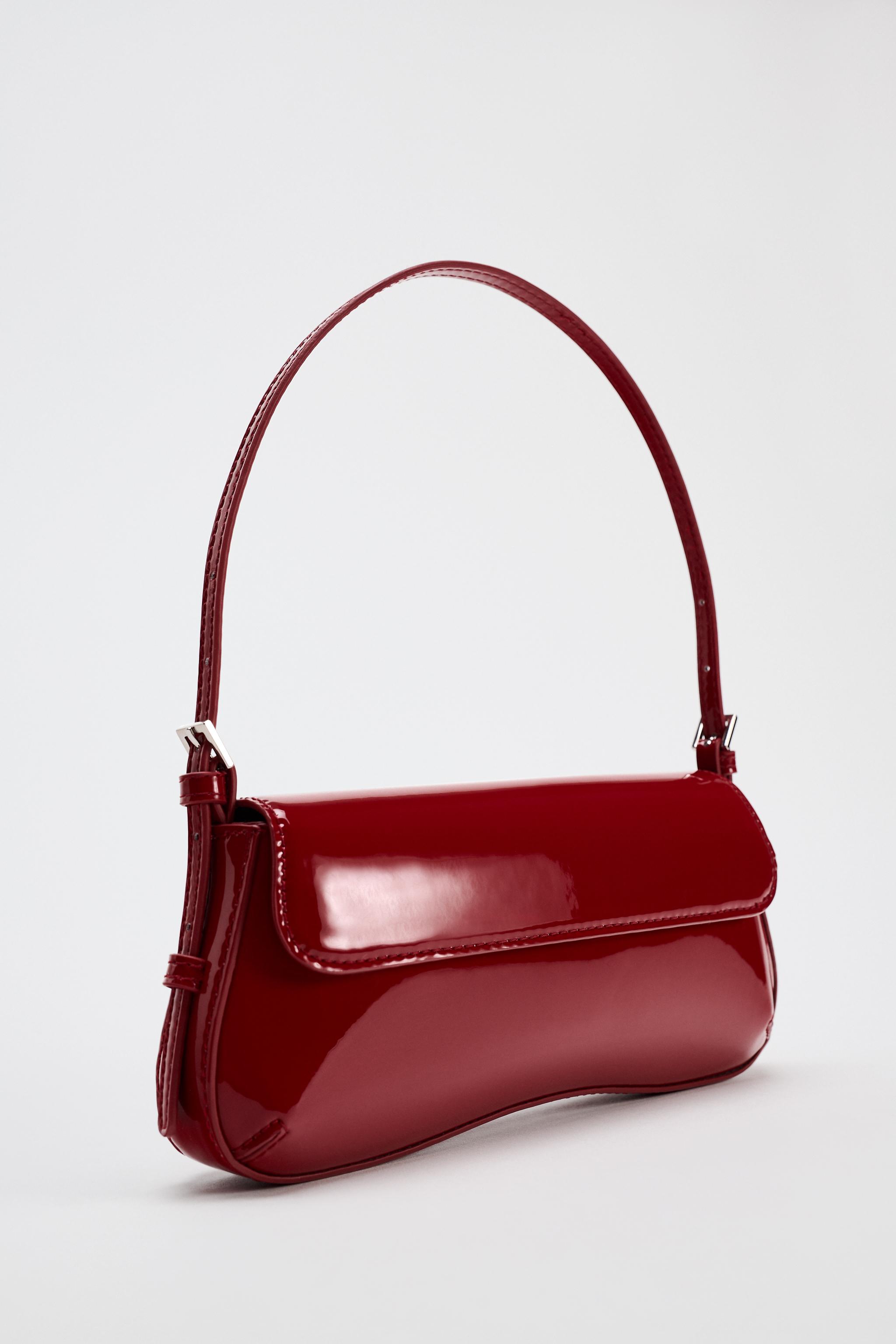 SHOULDER BAG WITH FLAP - Red | ZARA New Zealand SHOULDER BAG WITH FLAP - Red | ZARA New Zealand
